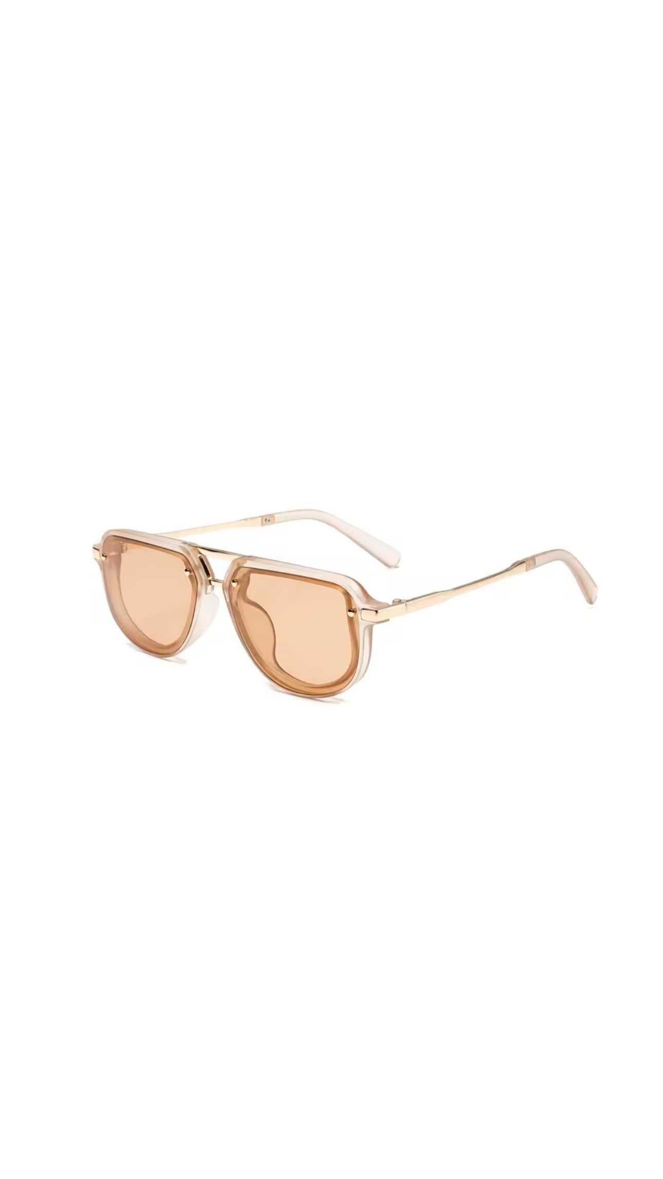Retro Champagne UV400 Sunglasses