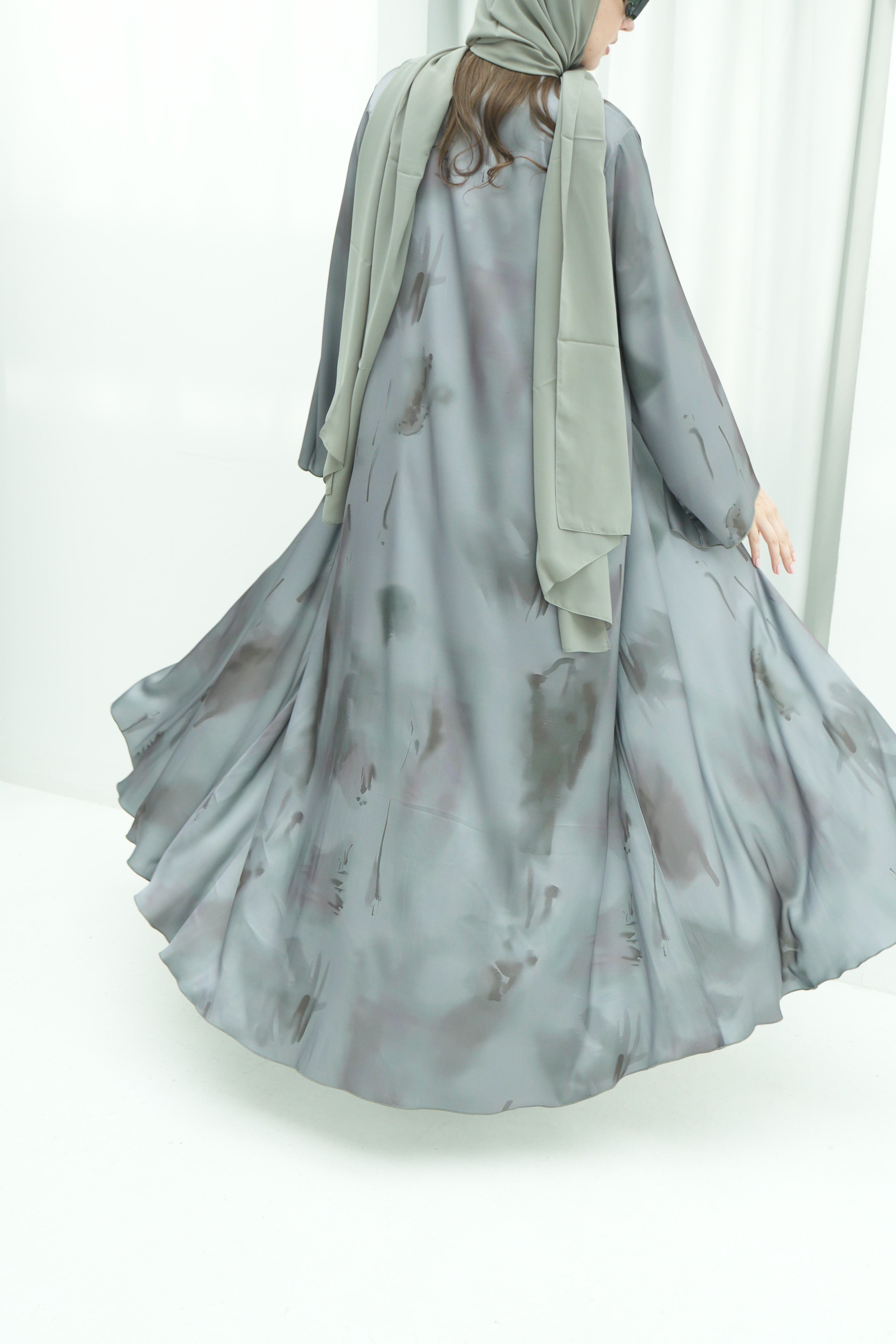 The Sage Mist Abaya