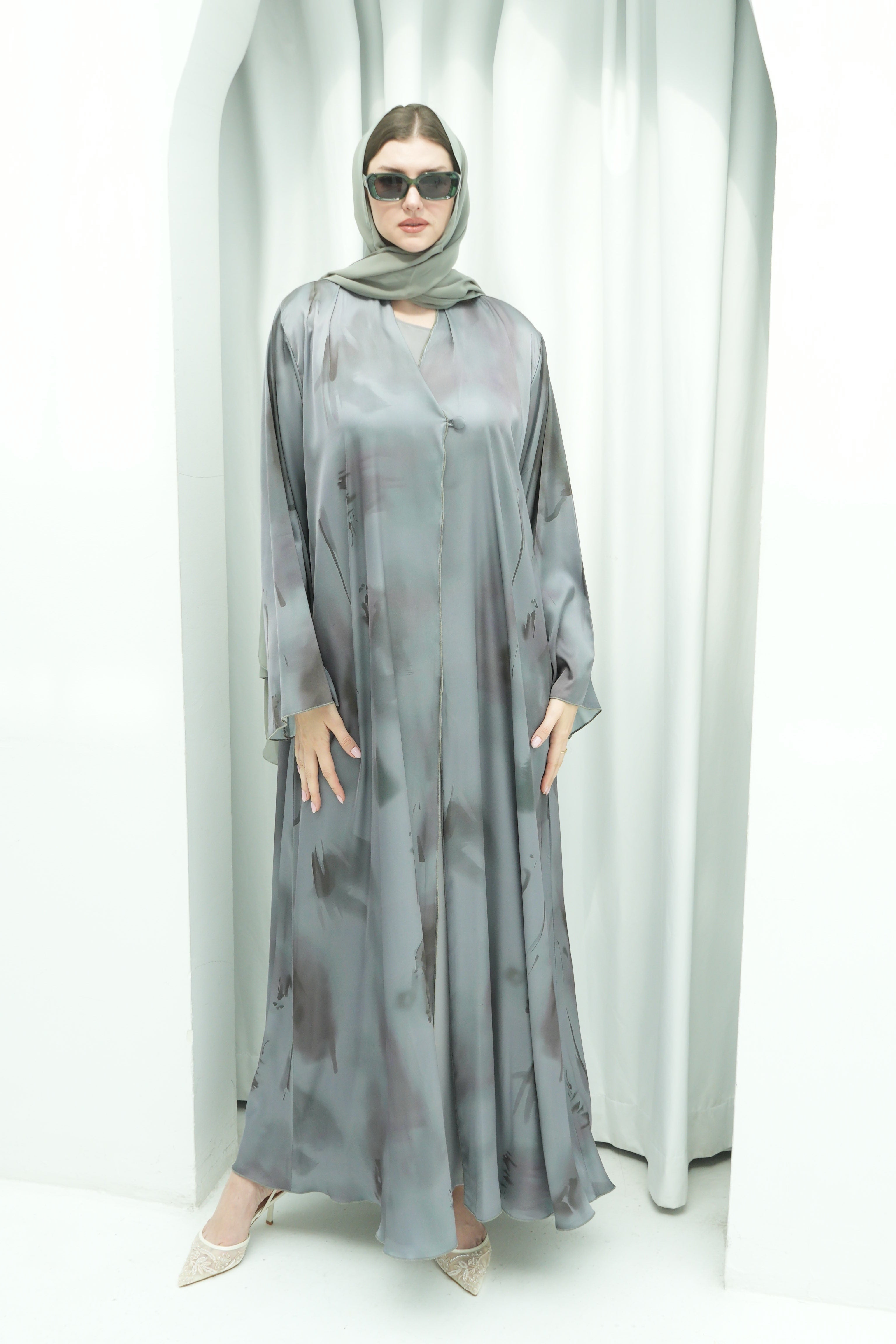 The Sage Mist Abaya