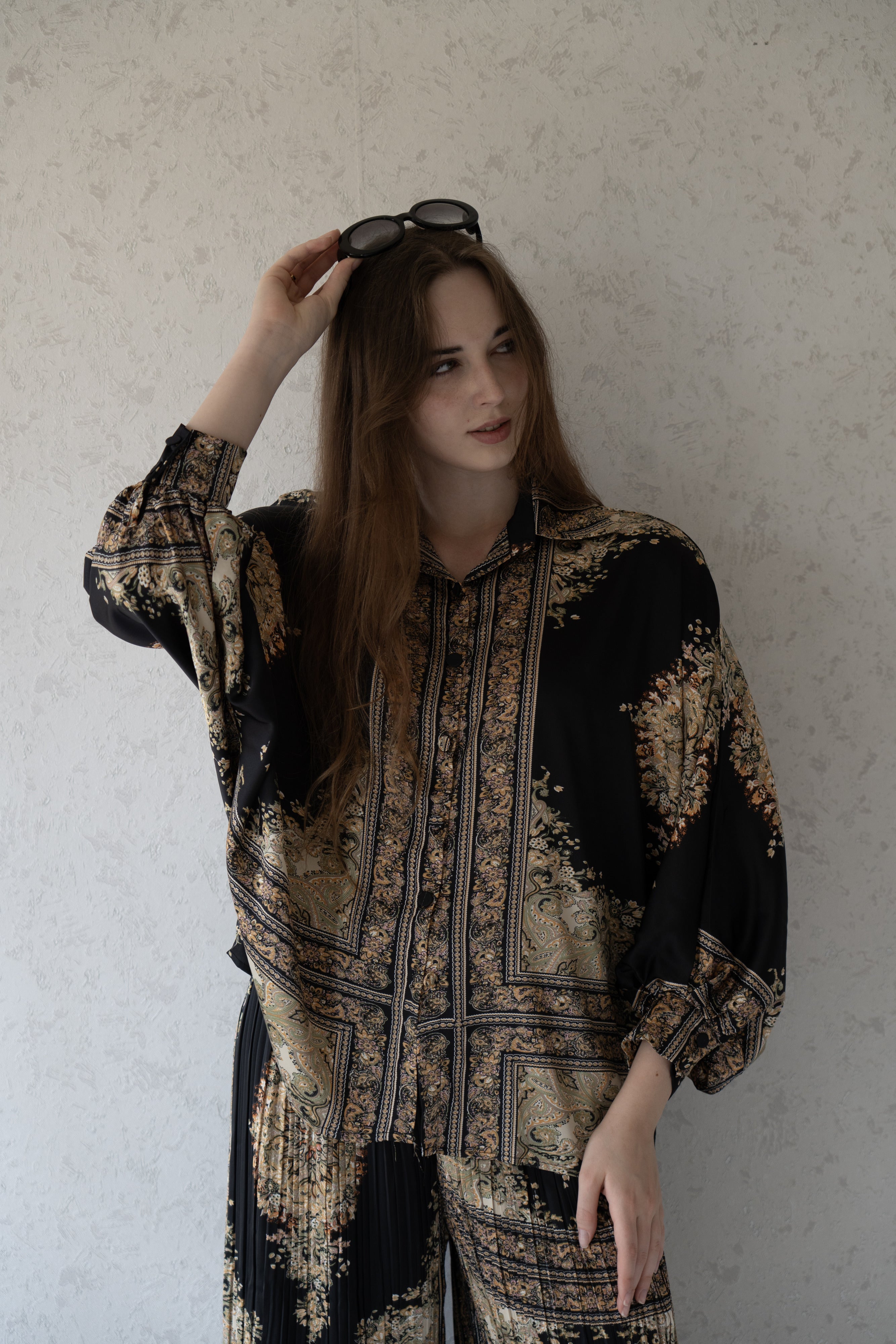 Elegant Noir Printed Co-ord Set