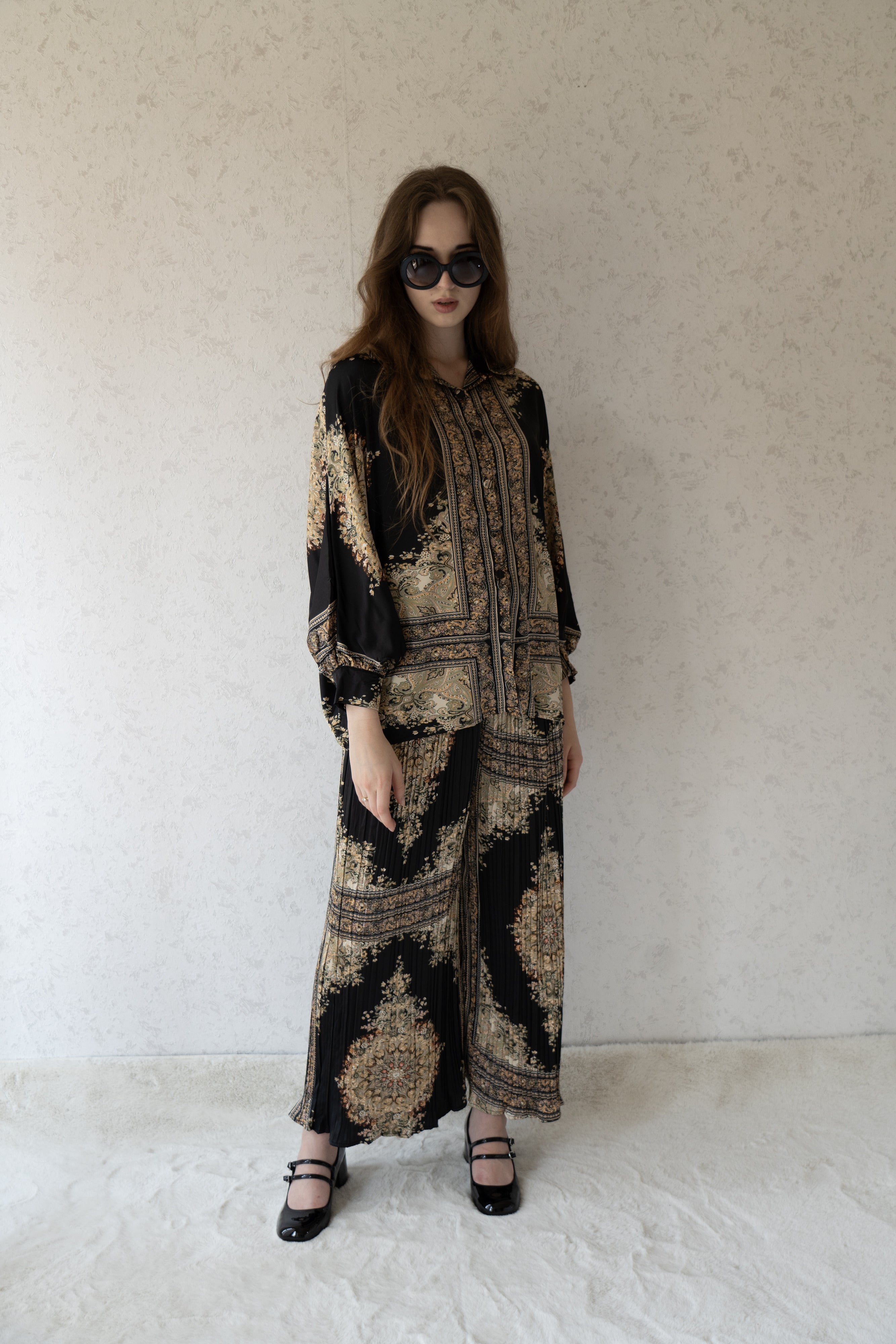 Elegant Noir Printed Co-ord Set