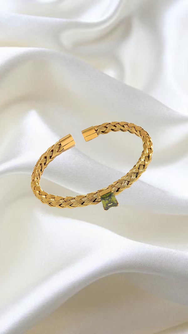 Woven Style Cuff Bangle