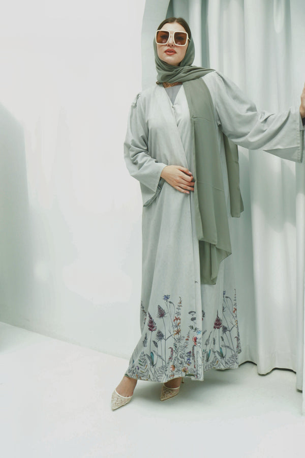 Velora Bloom Abaya with Dress