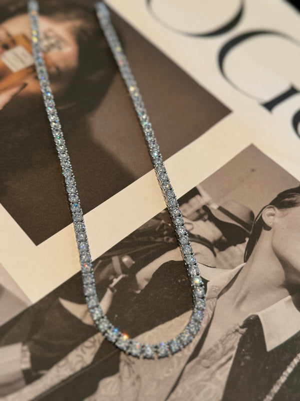 18k Gold Plated Sparkling Zircon Tennis necklace