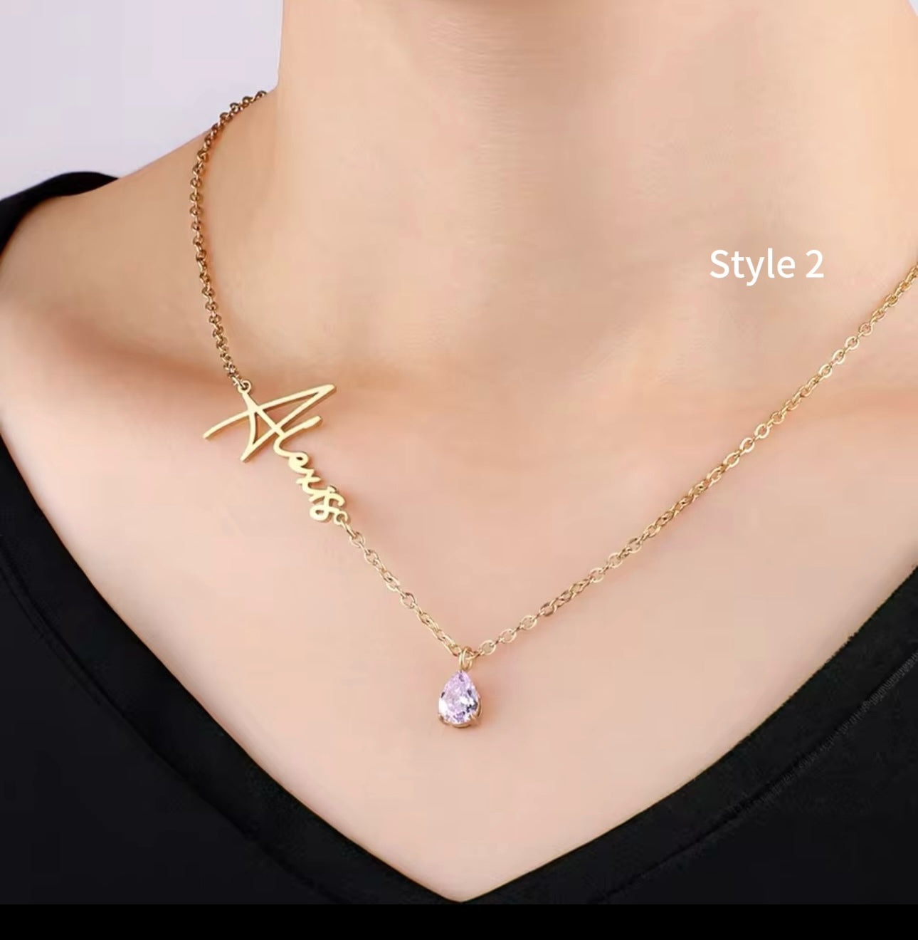 Birth stone Custom Necklace