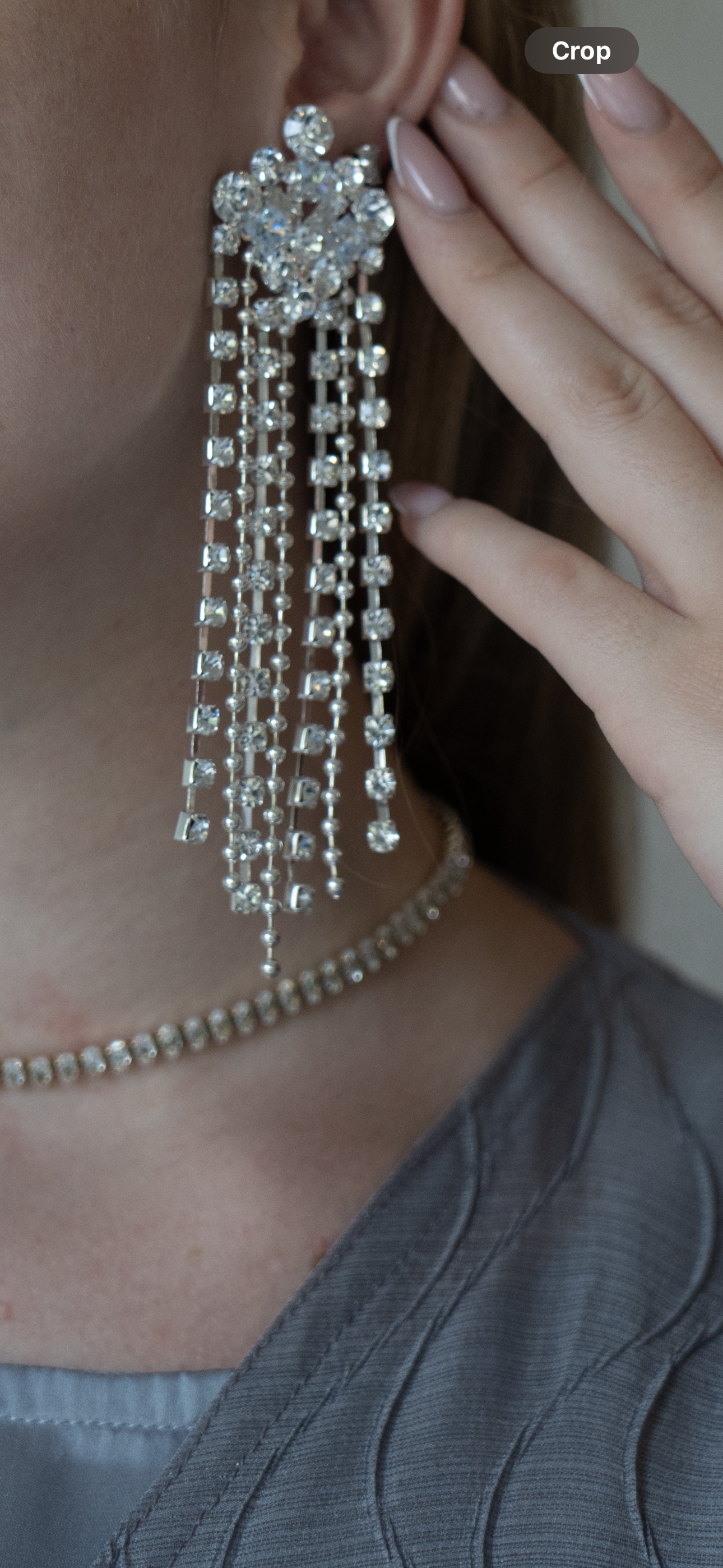 Crystal Tassel Earings