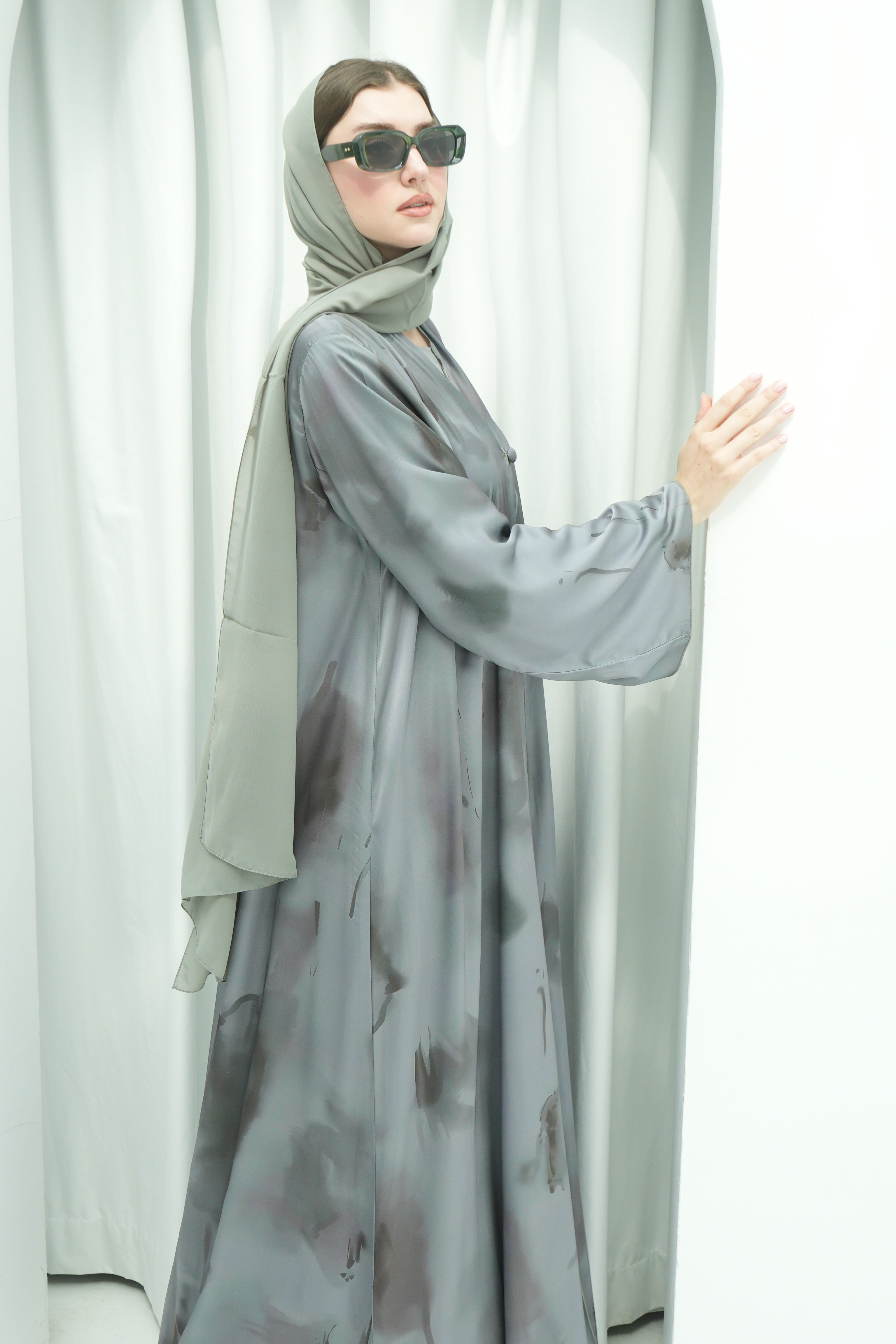 The Sage Mist Abaya