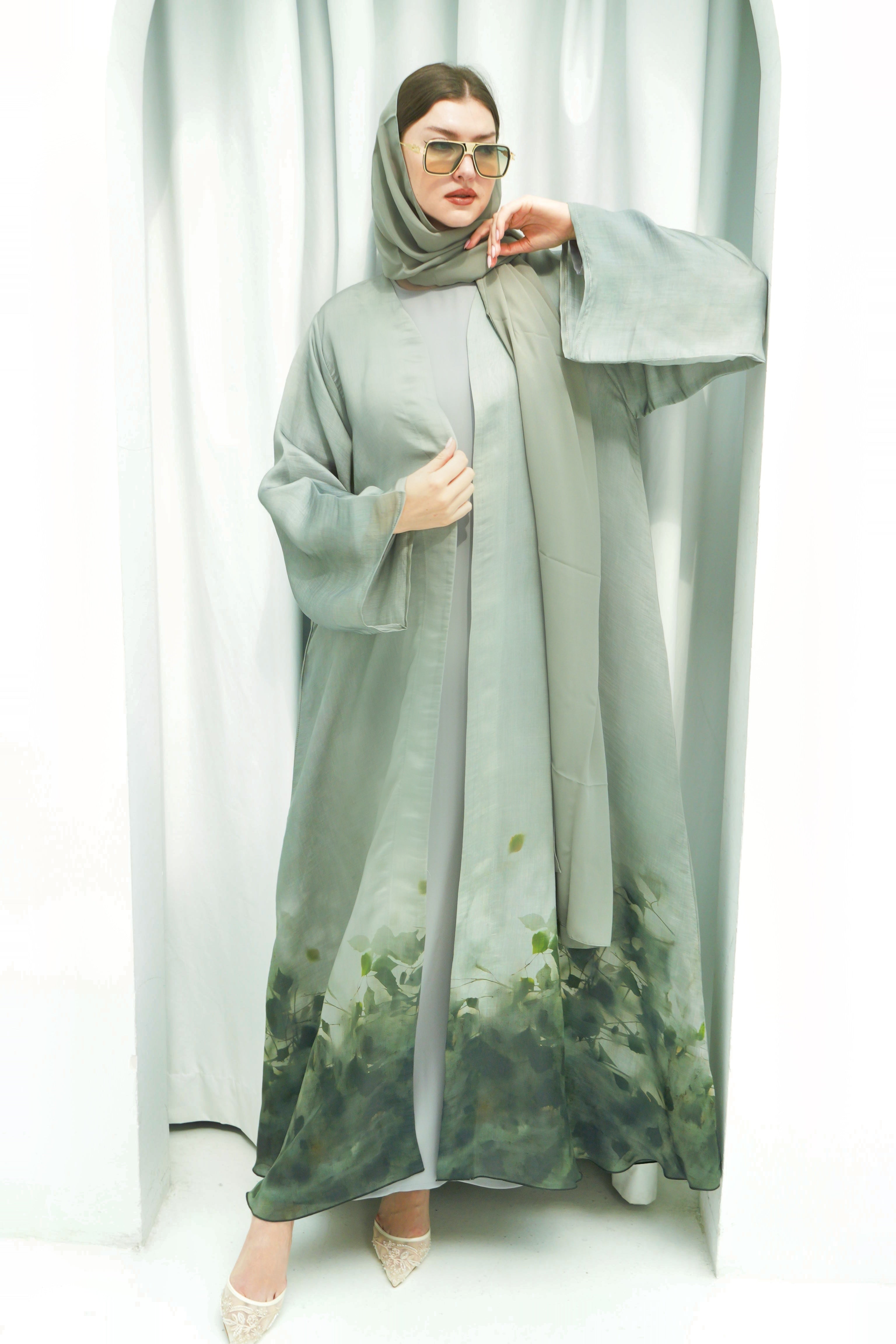 Verdant Abaya – Soft Organza