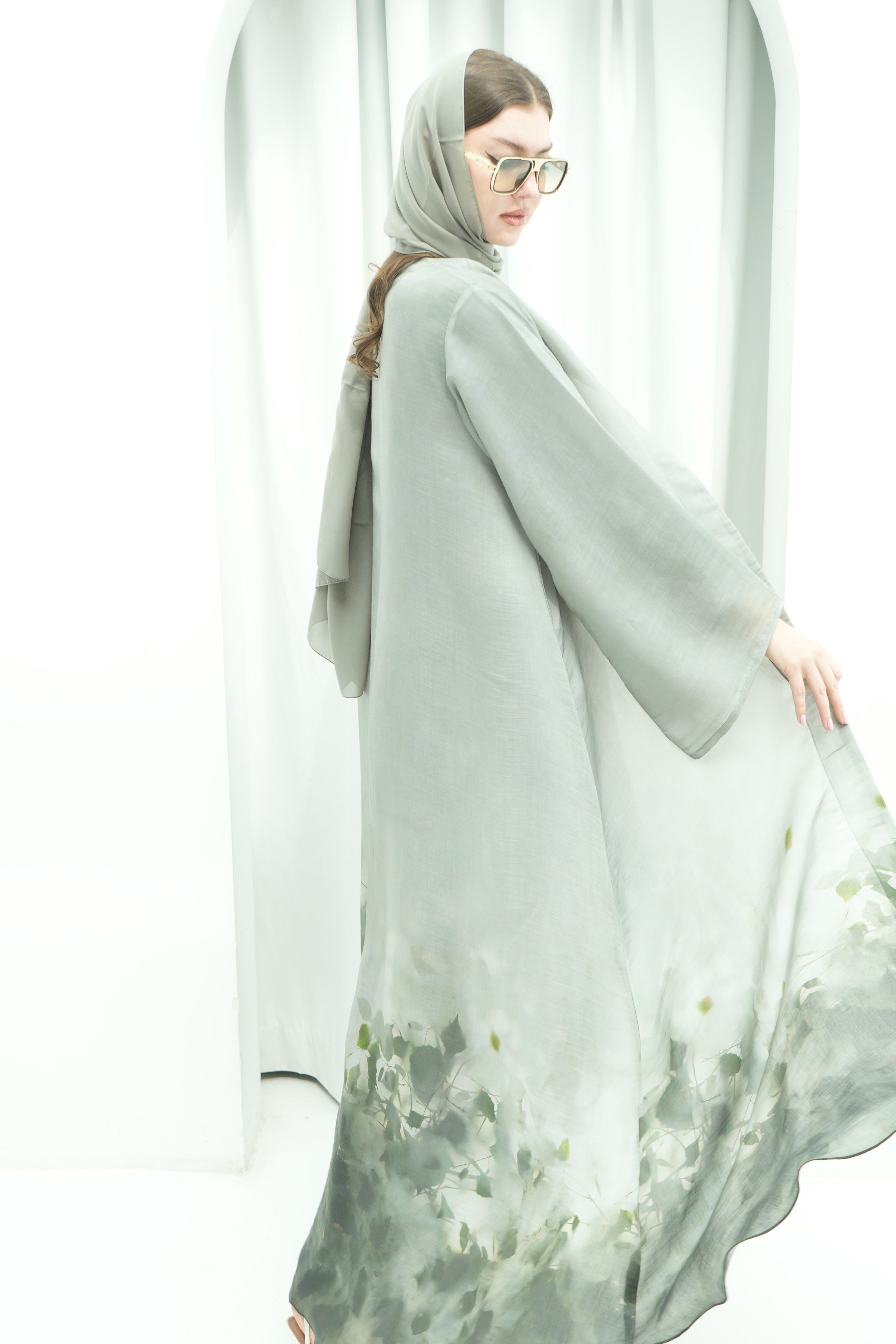 Verdant Abaya – Soft Organza