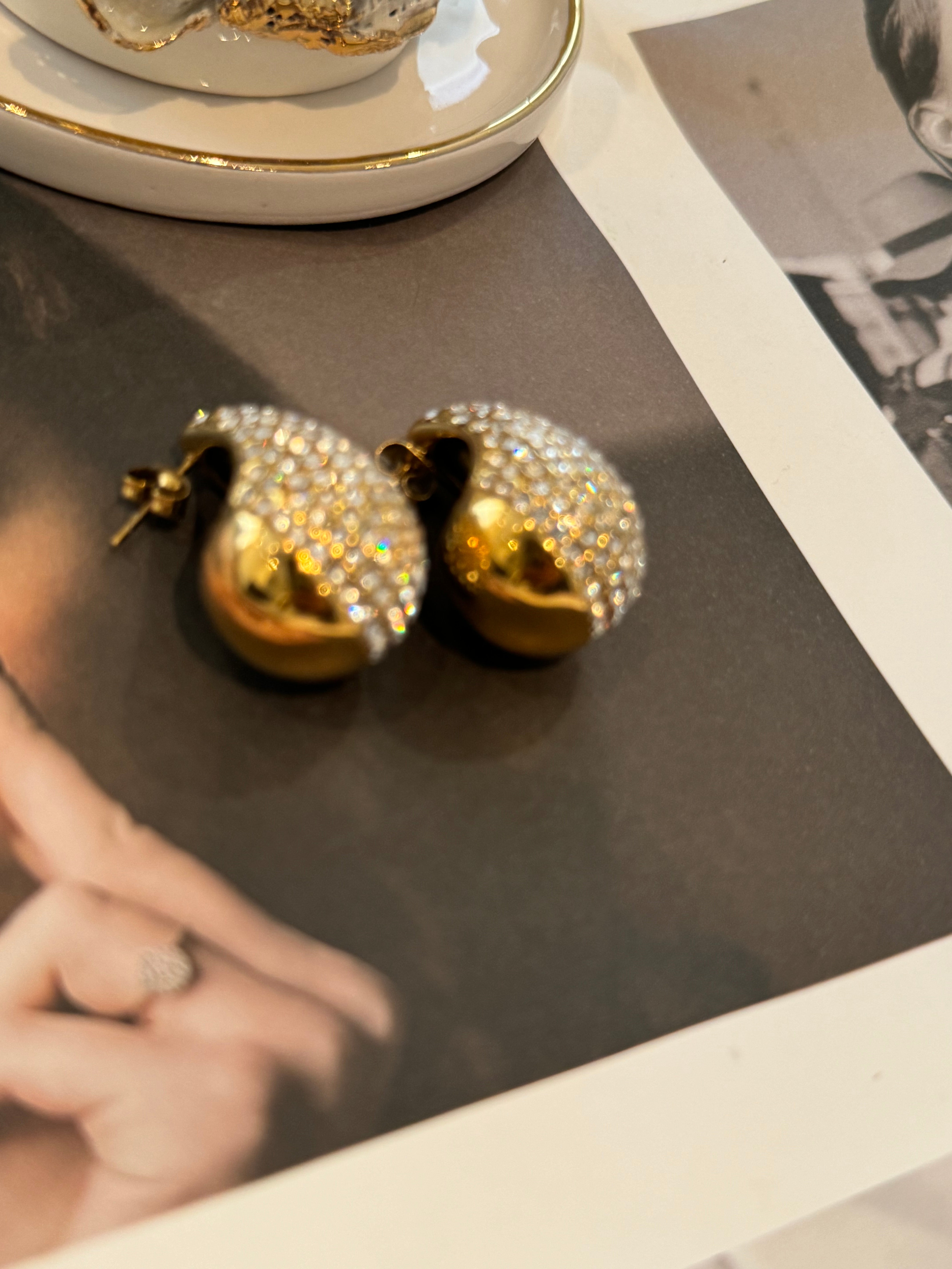 Droplet Zircon Earings