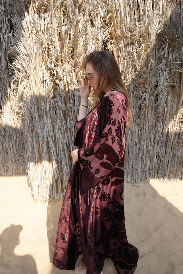 Élysée Burgundy Abaya