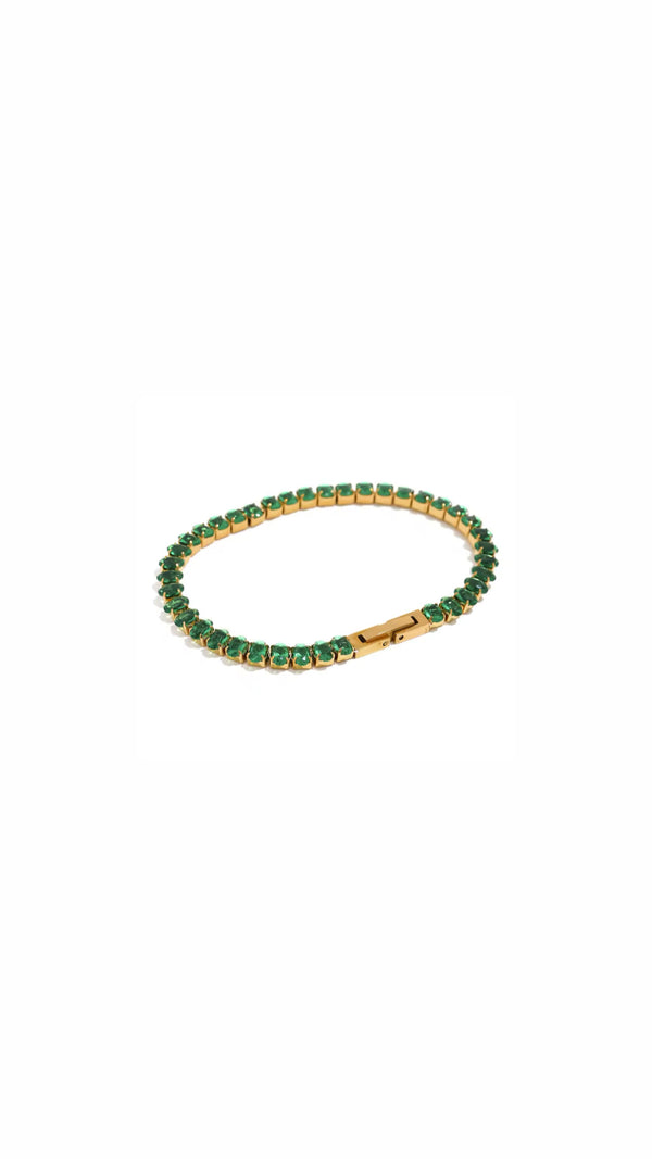Green Zircon Bracelet