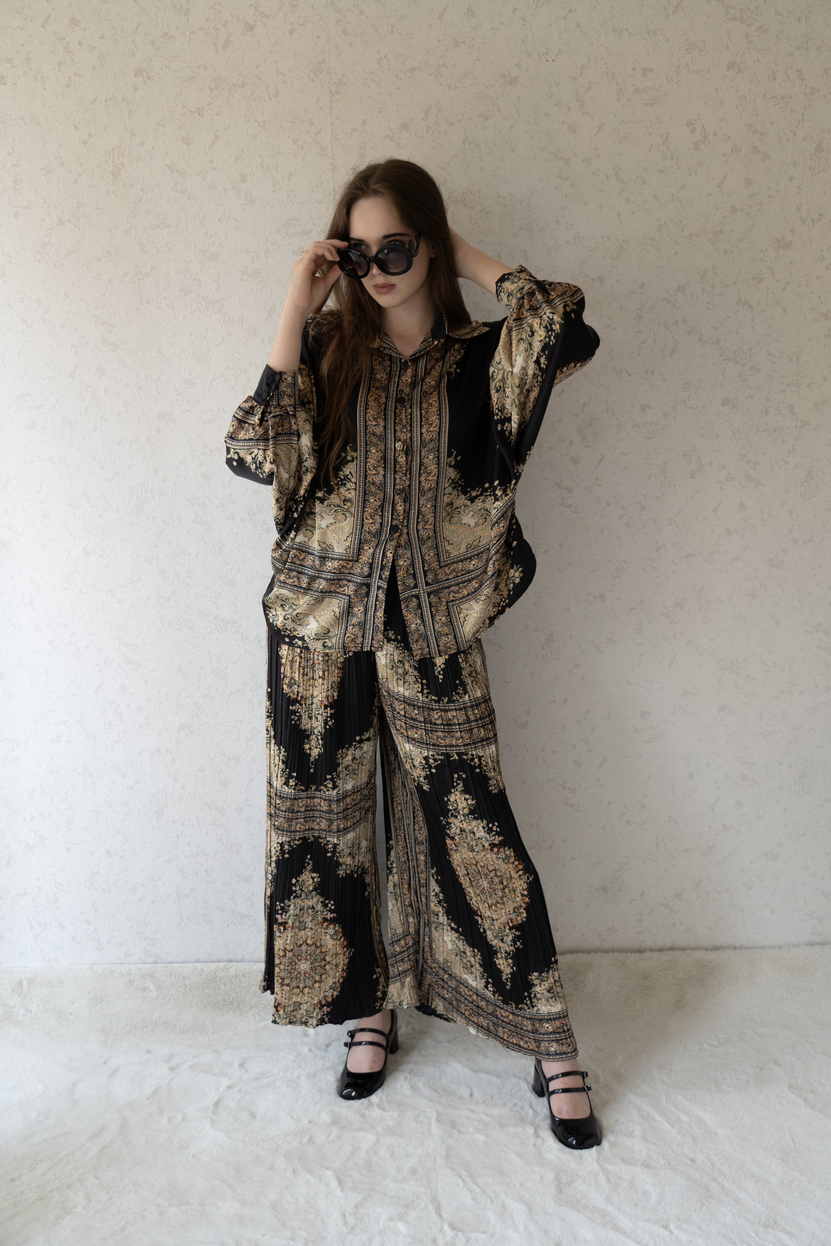 Elegant Noir Printed Co-ord Set