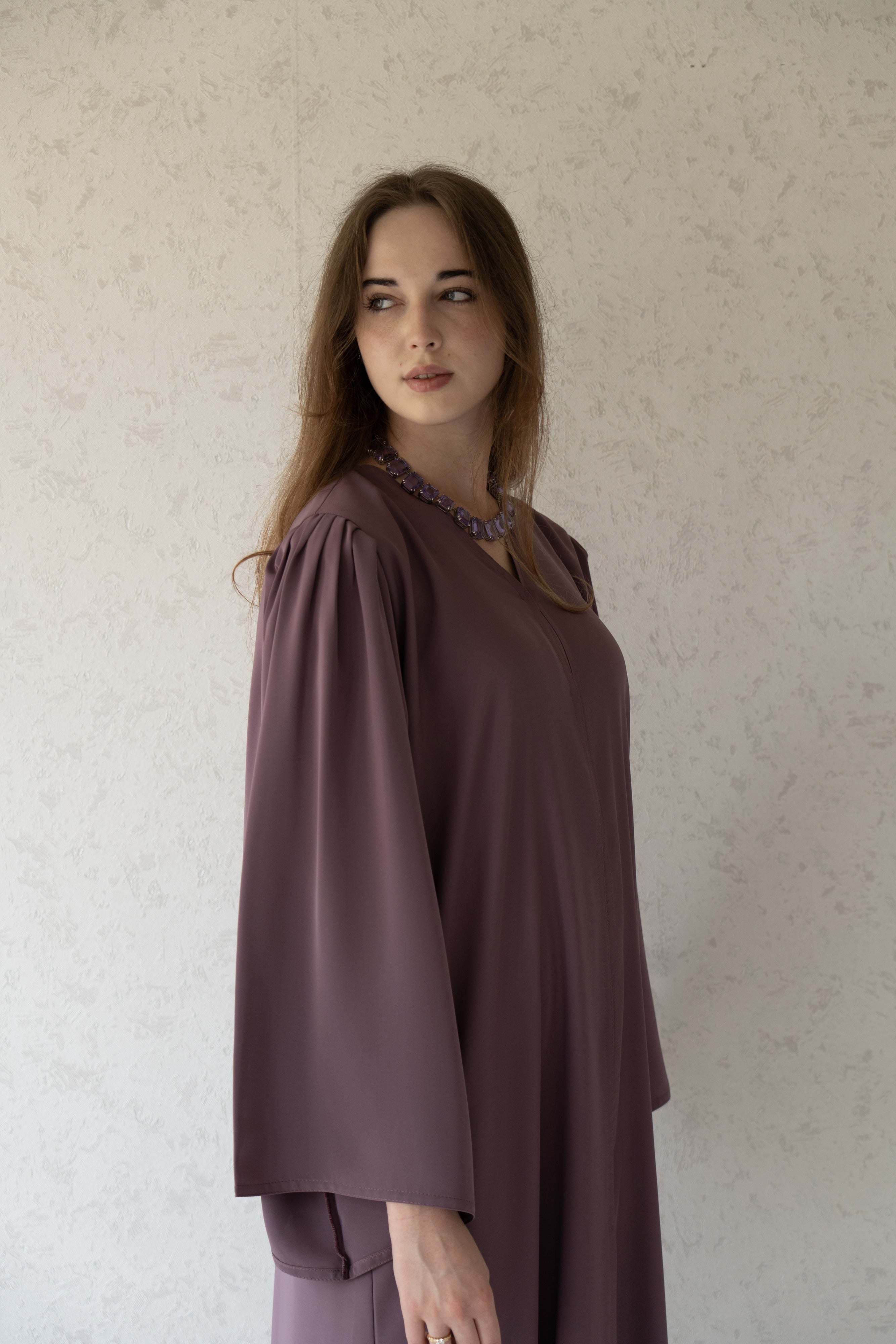 Purple Charm Abaya