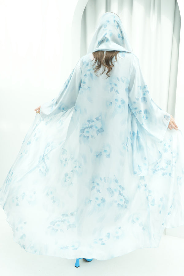Celeste Mist Abaya with Dress