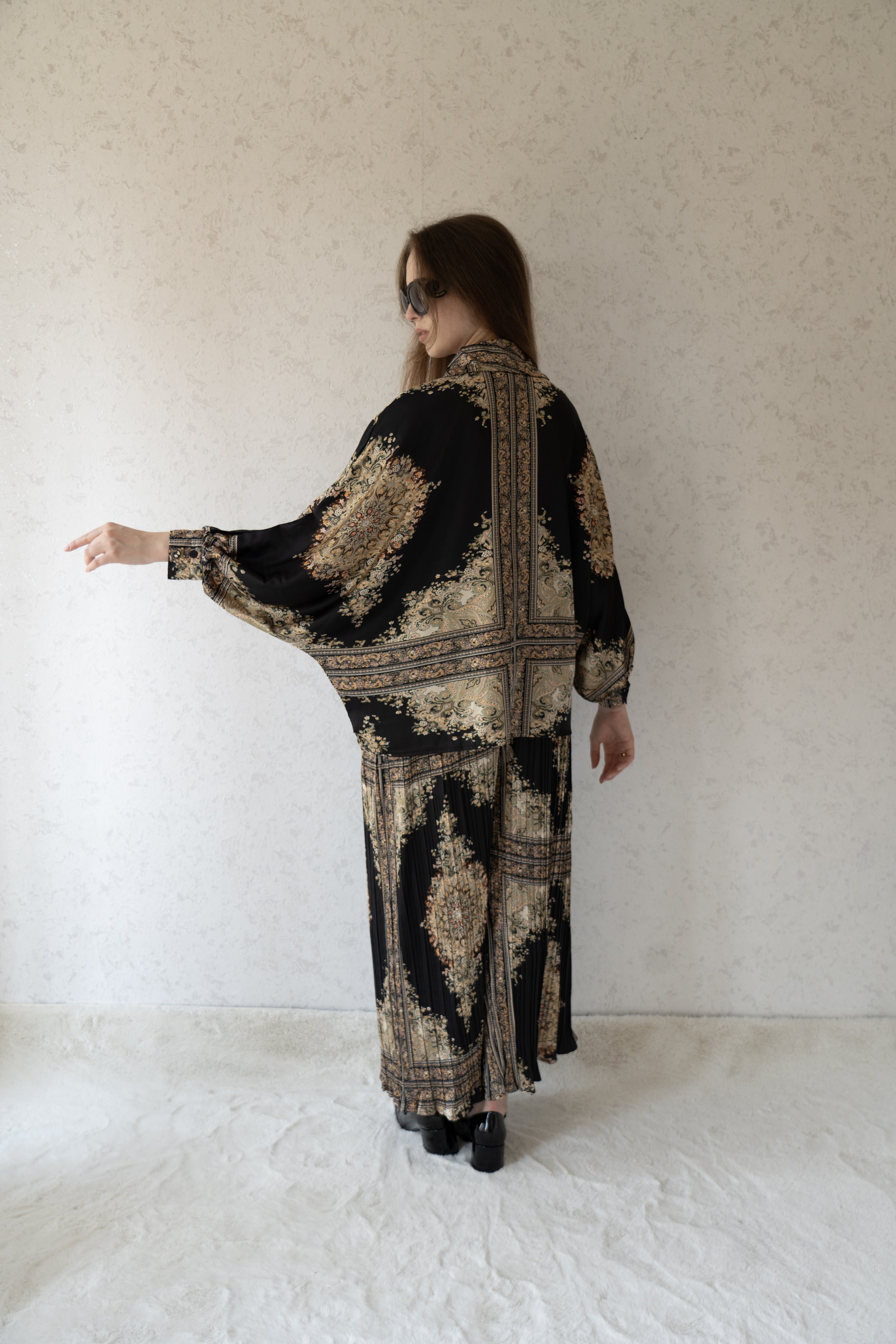 Elegant Noir Printed Co-ord Set