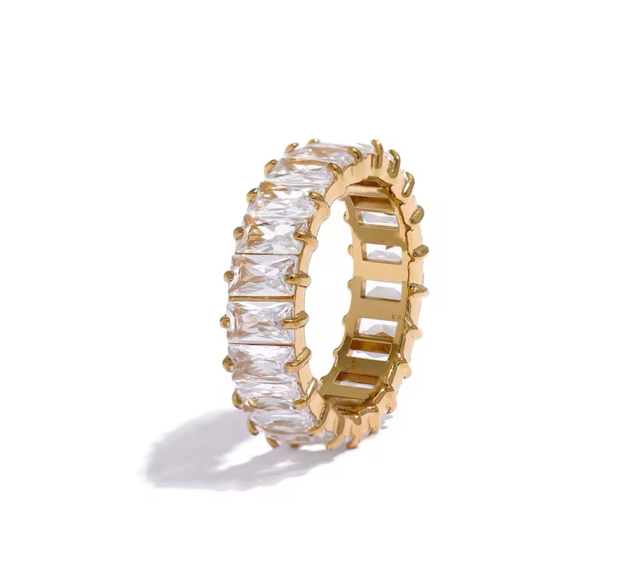 Waterproof Zircon Bracelet and Ring Set