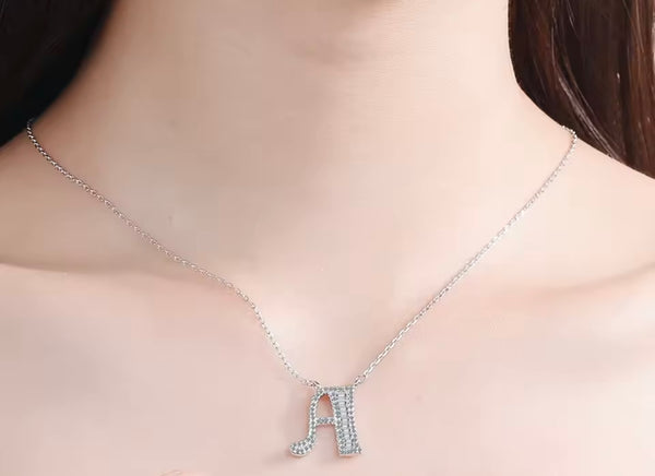 LUMI™ Signature Spark Letter Pendant Necklace