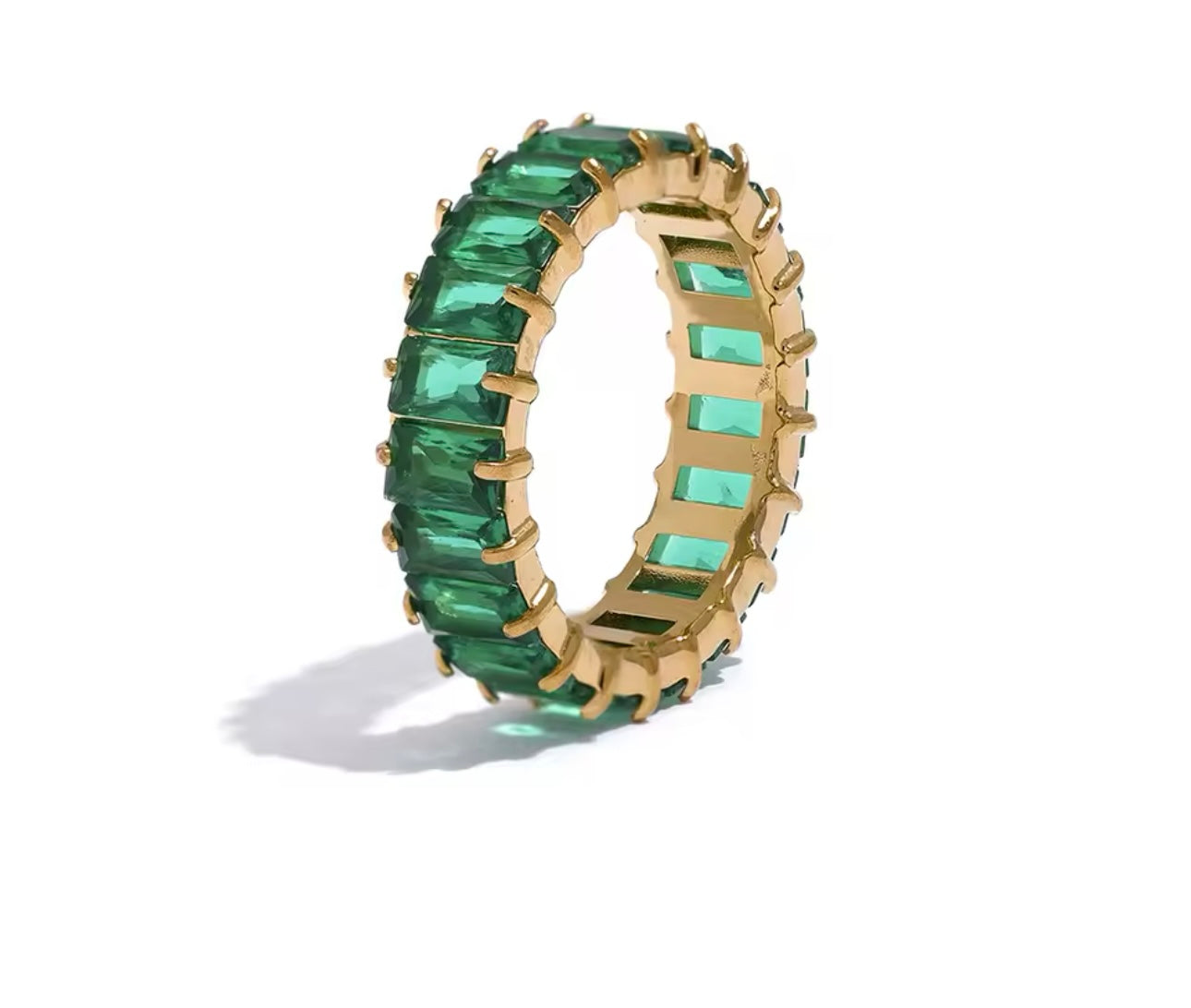Waterproof Zircon Bracelet and Ring Set