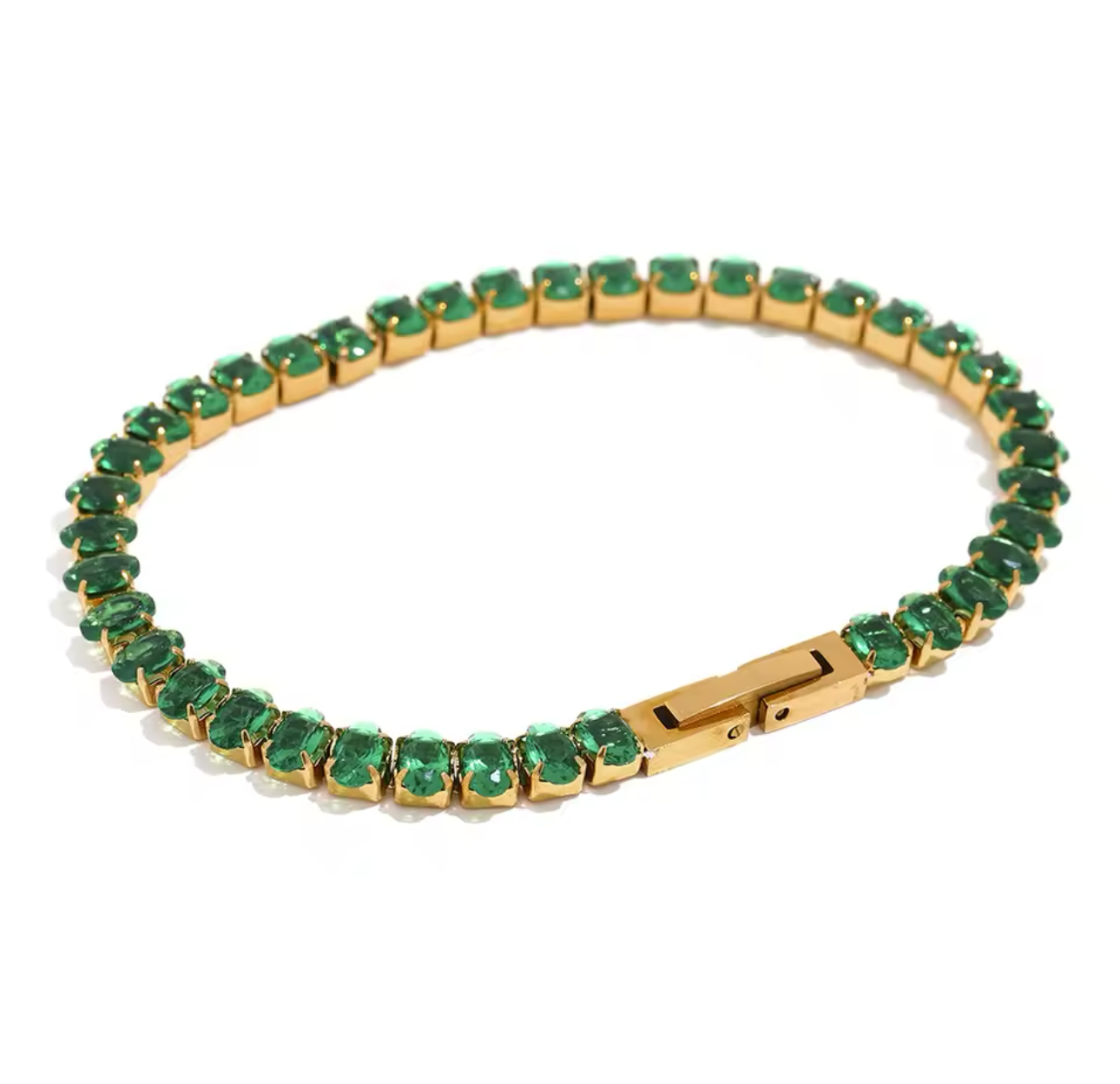 Green Zircon Bracelet