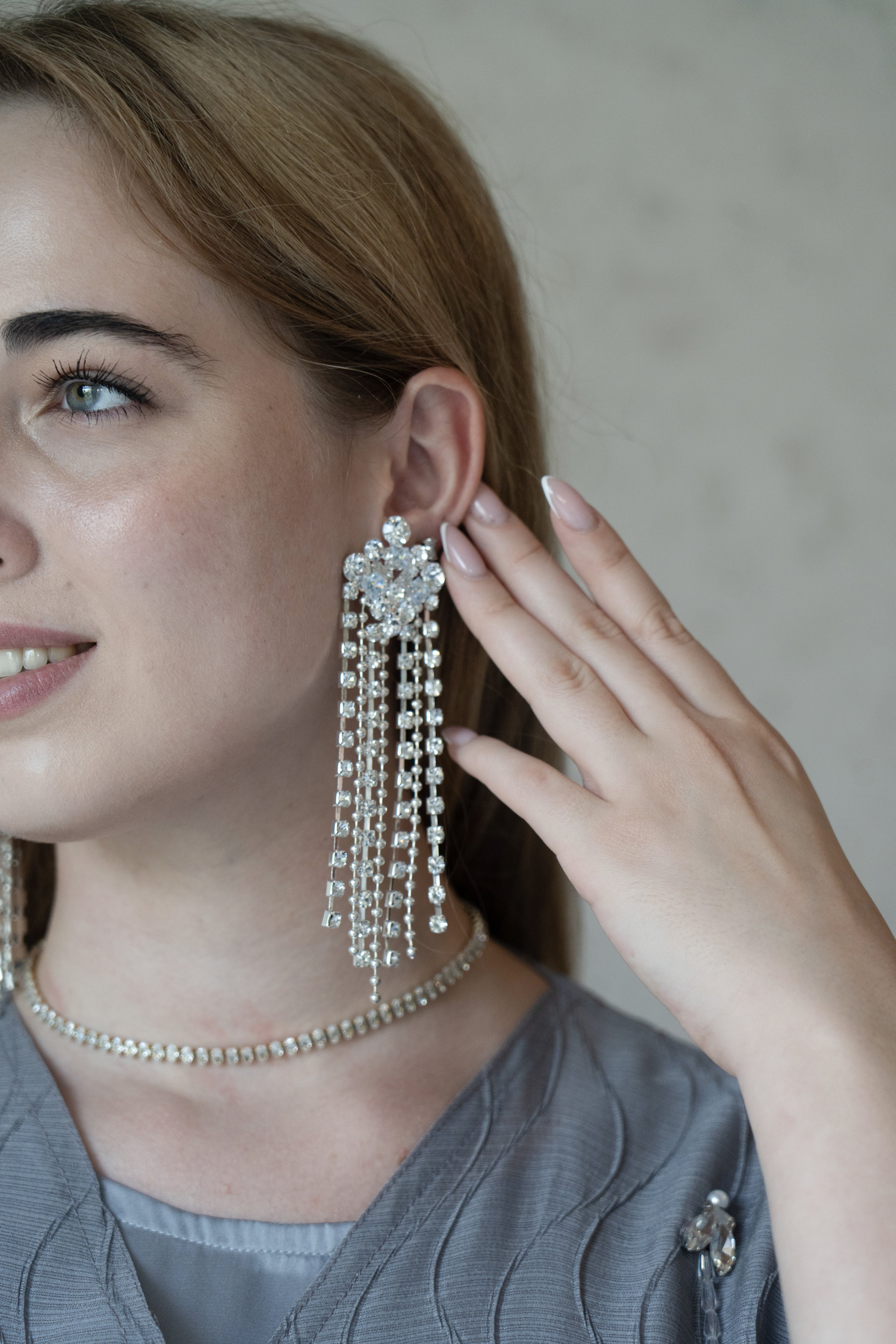 Sparkling Tassel Earings