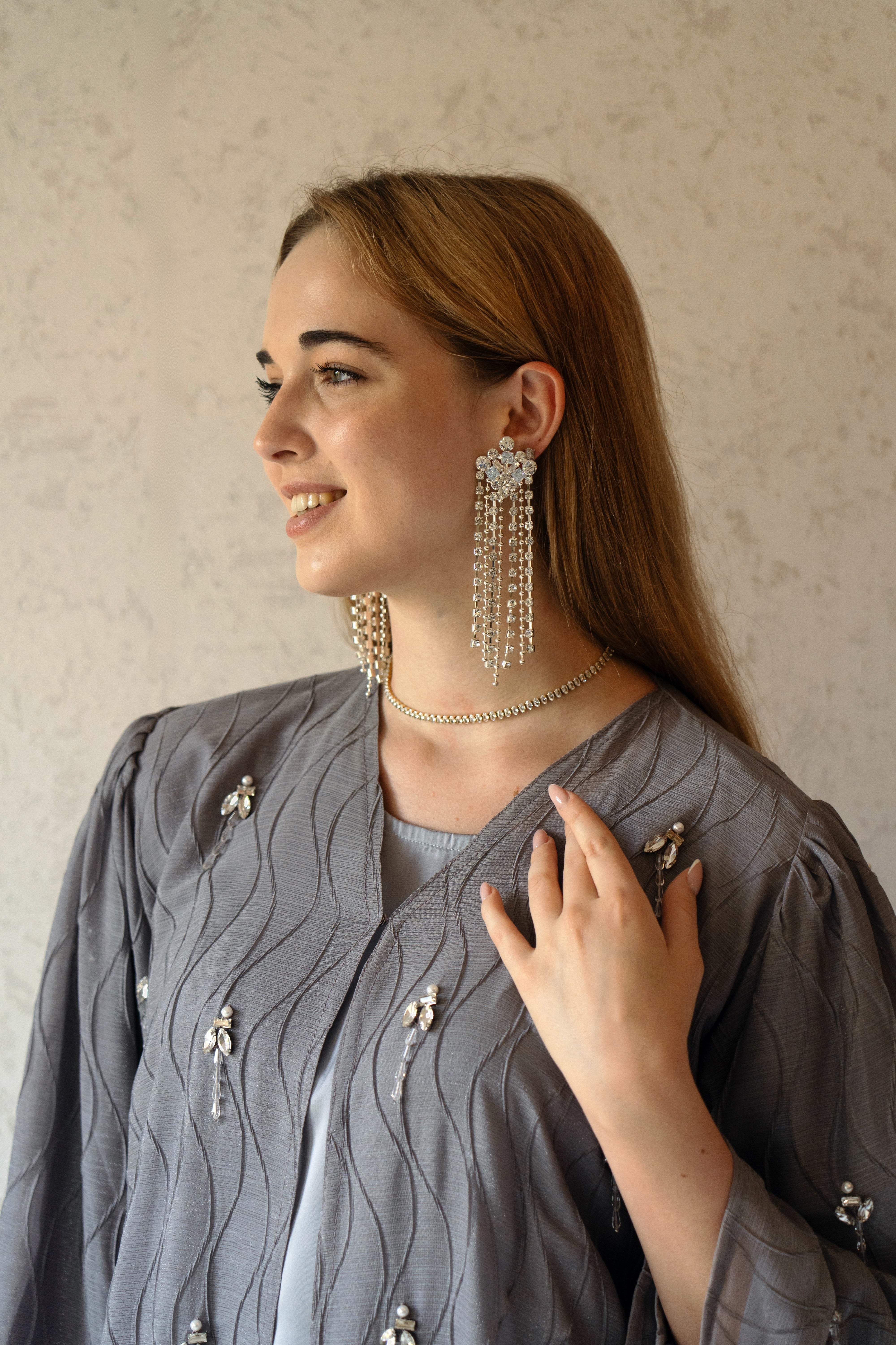 Crystal Tassel Earings