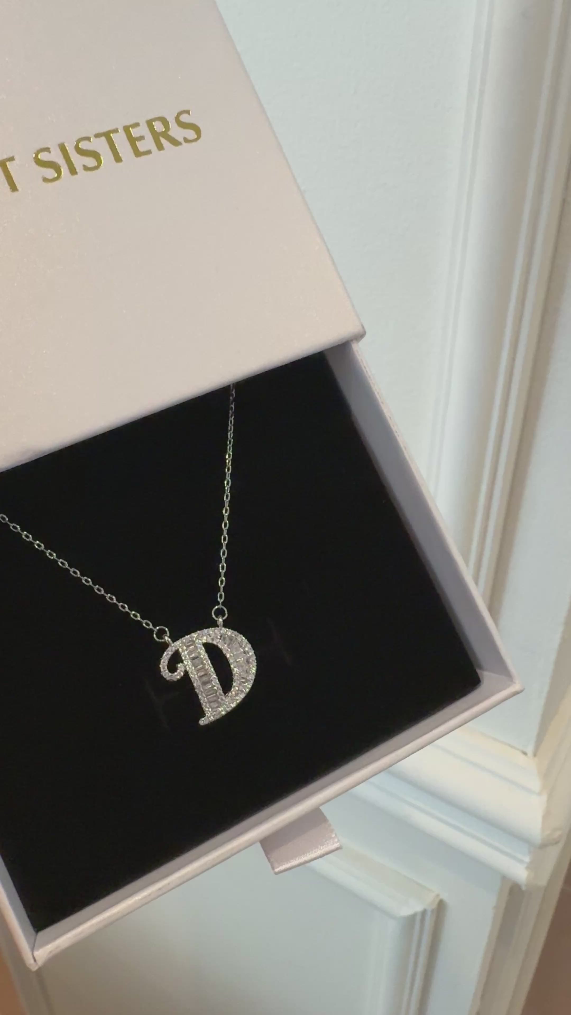 LUMI™ Signature Spark Letter Pendant Necklace